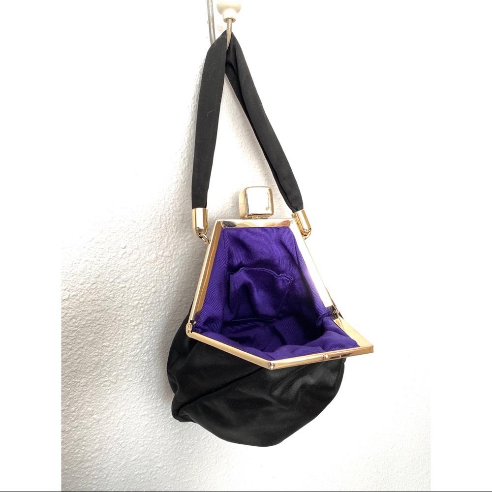 Black evening clutch